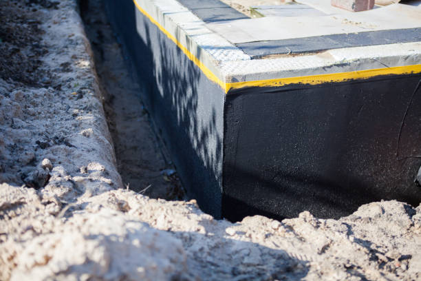 Residential Waterproofing installation at a Glen Mills, PA home by SJ Waterproofing Pros